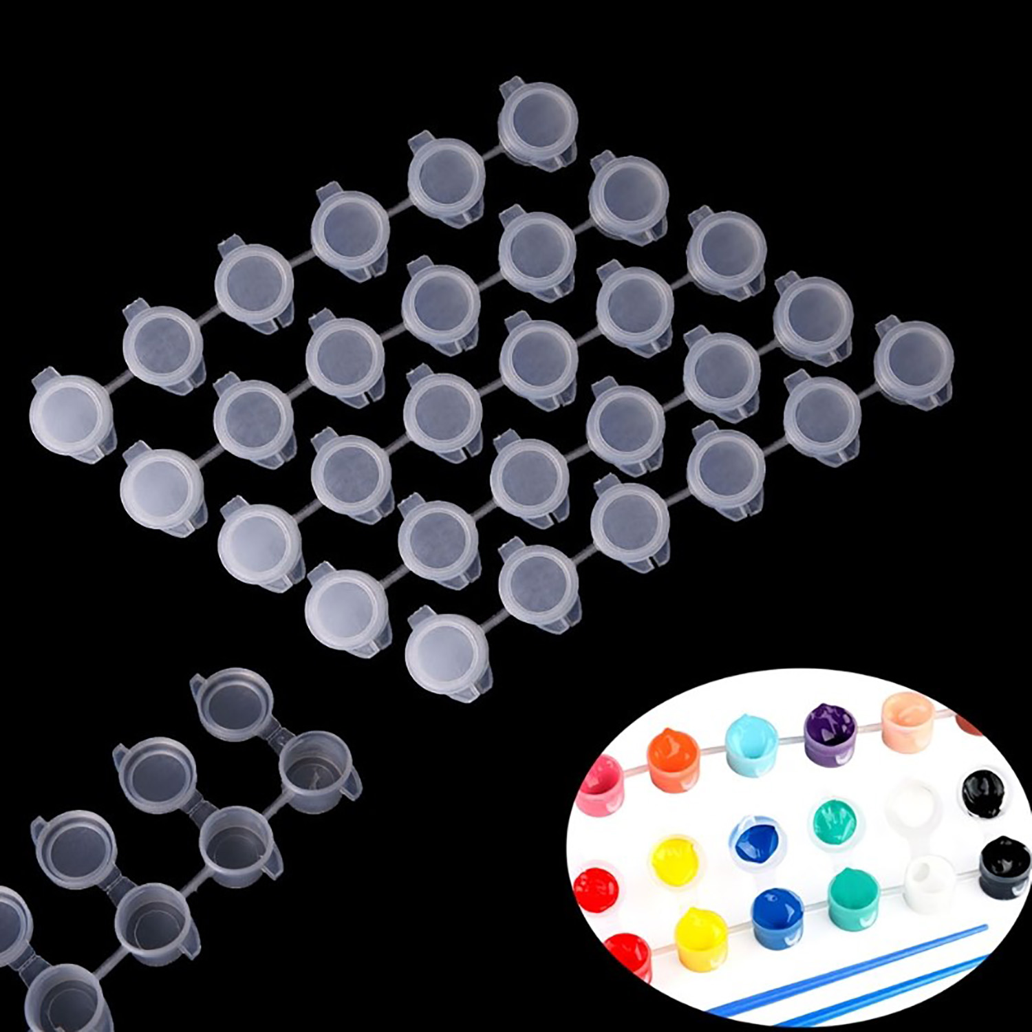 10strips 60pots Empty Paint St - Art And Craft With Paint recension och pris