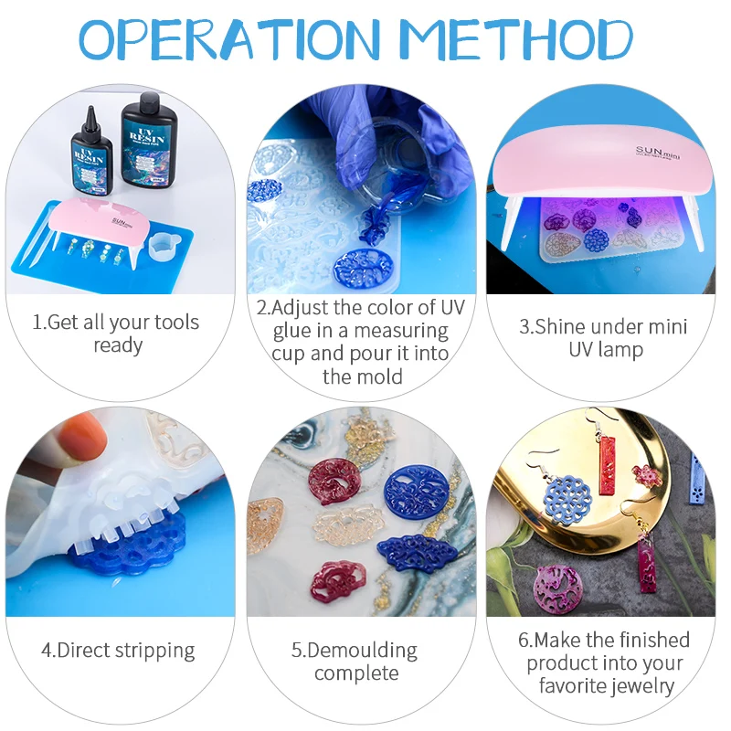 100g/250g Clear UV Resin Hard  - Resin Casting Mold recension och pris