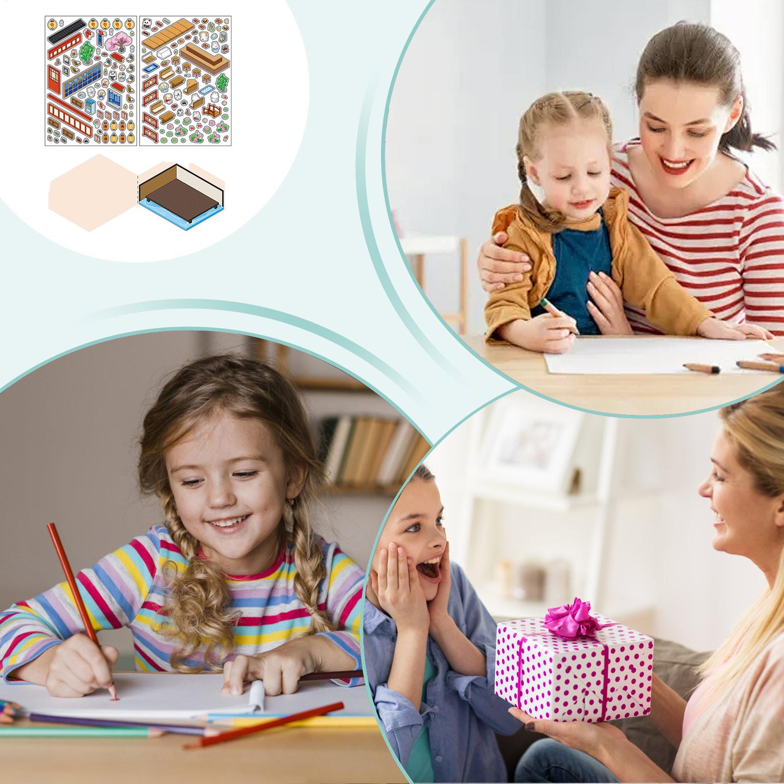Sticker Rooms Book Miniature R - Art Craft House Making recension och pris