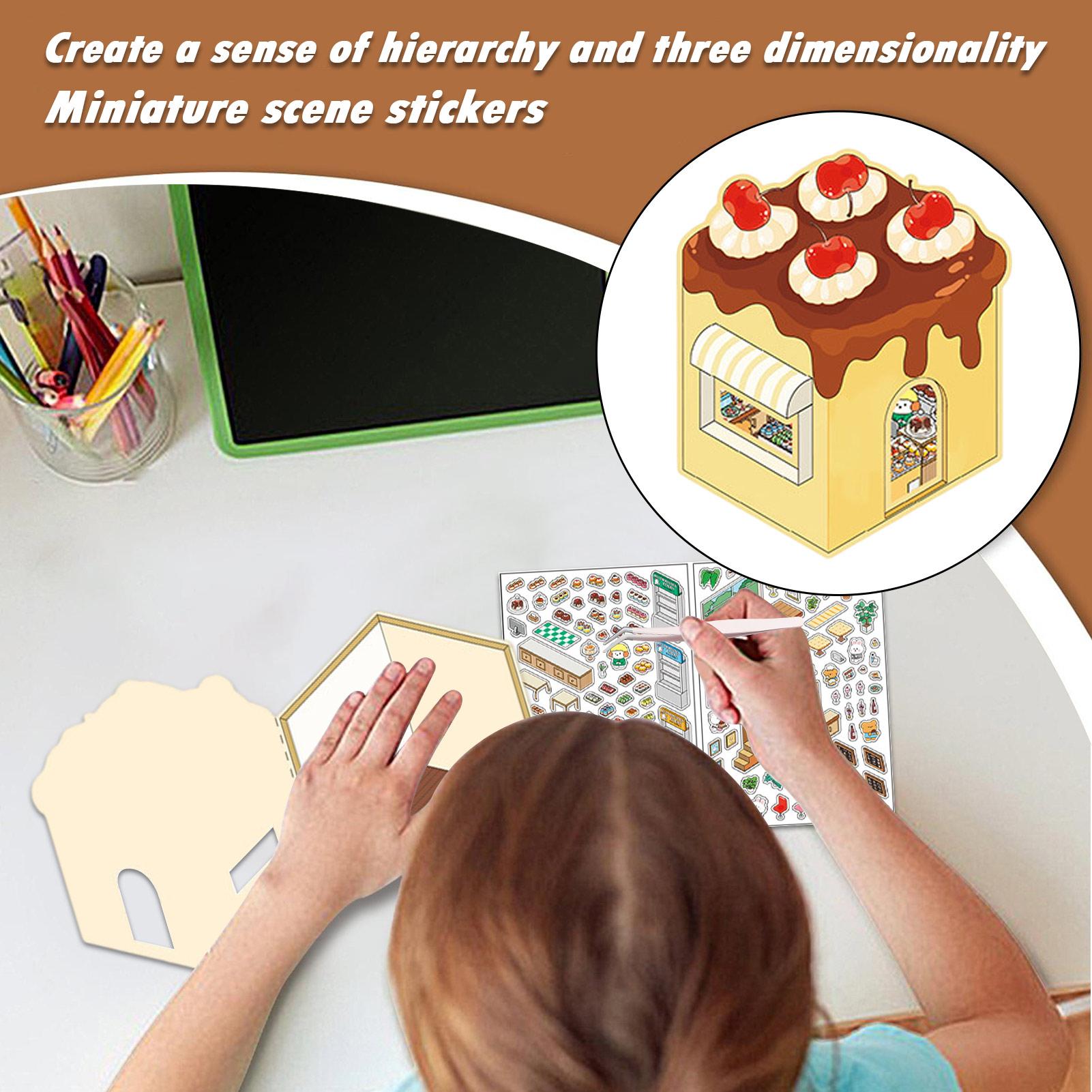 Sticker Rooms Book Miniature R - Art Craft House Making recension och pris