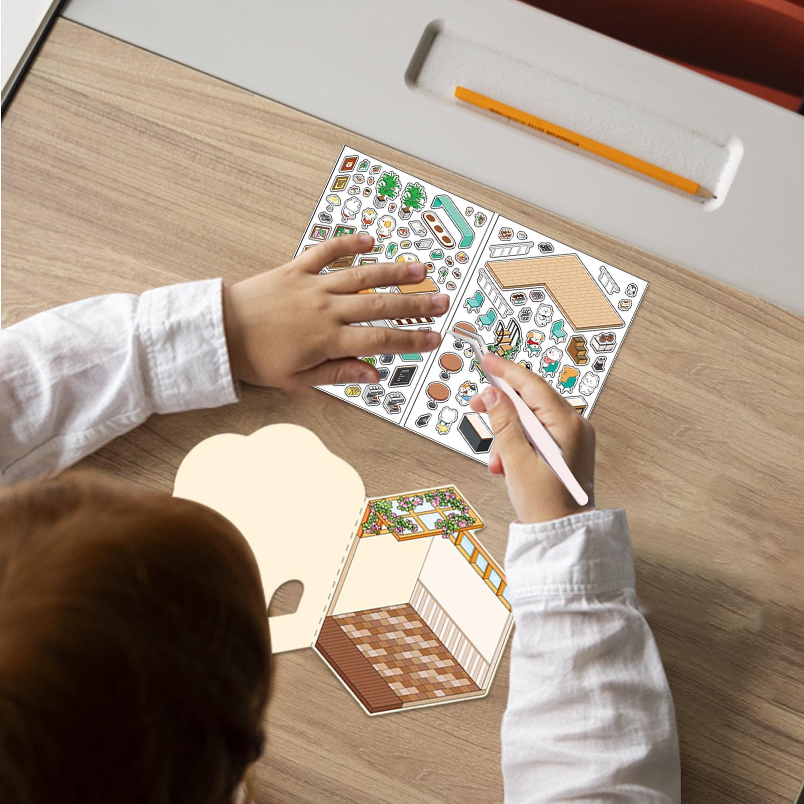 Sticker Rooms Book Miniature R - Art Craft House Making recension och pris