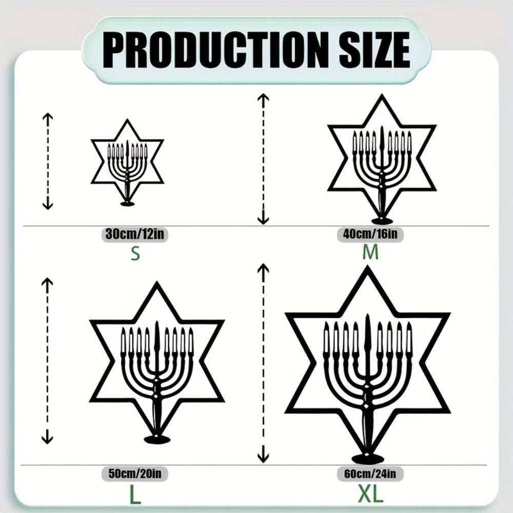 CIFBUY Metal Wall Art Menorah  - Art & Craft Kids Toys recension och pris