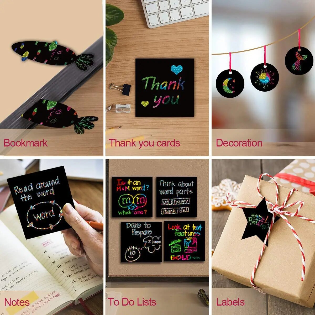 Many Creative Scratch Art Card - Art Craft Stick recension och pris
