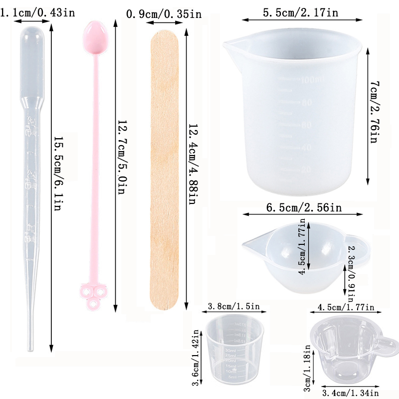 Epoxy Resin Tools Kit Silicone - Art Craft Stick recension och pris
