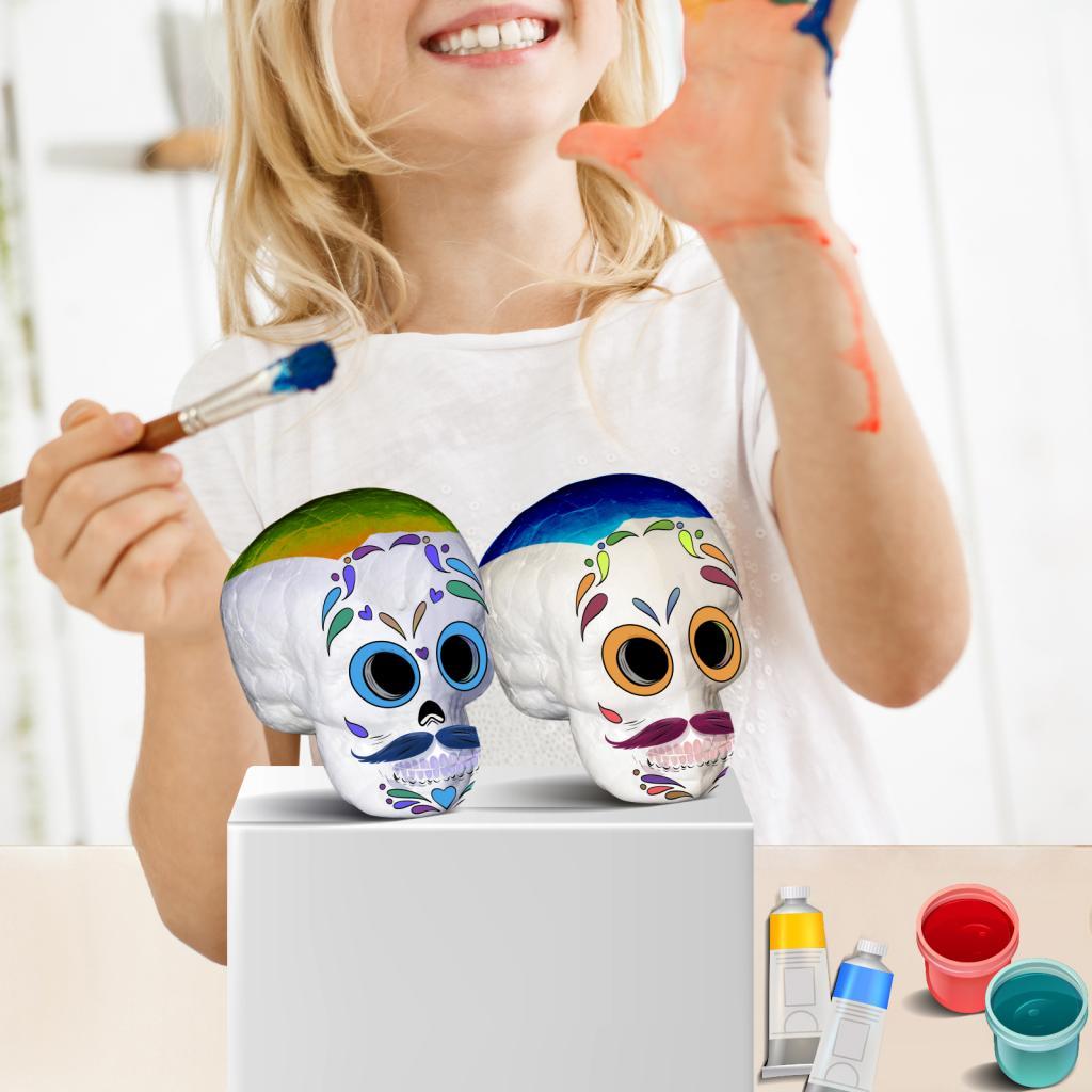 Moldable Craft Foam Skull Shap - Art Craft For Kindergarten recension och pris
