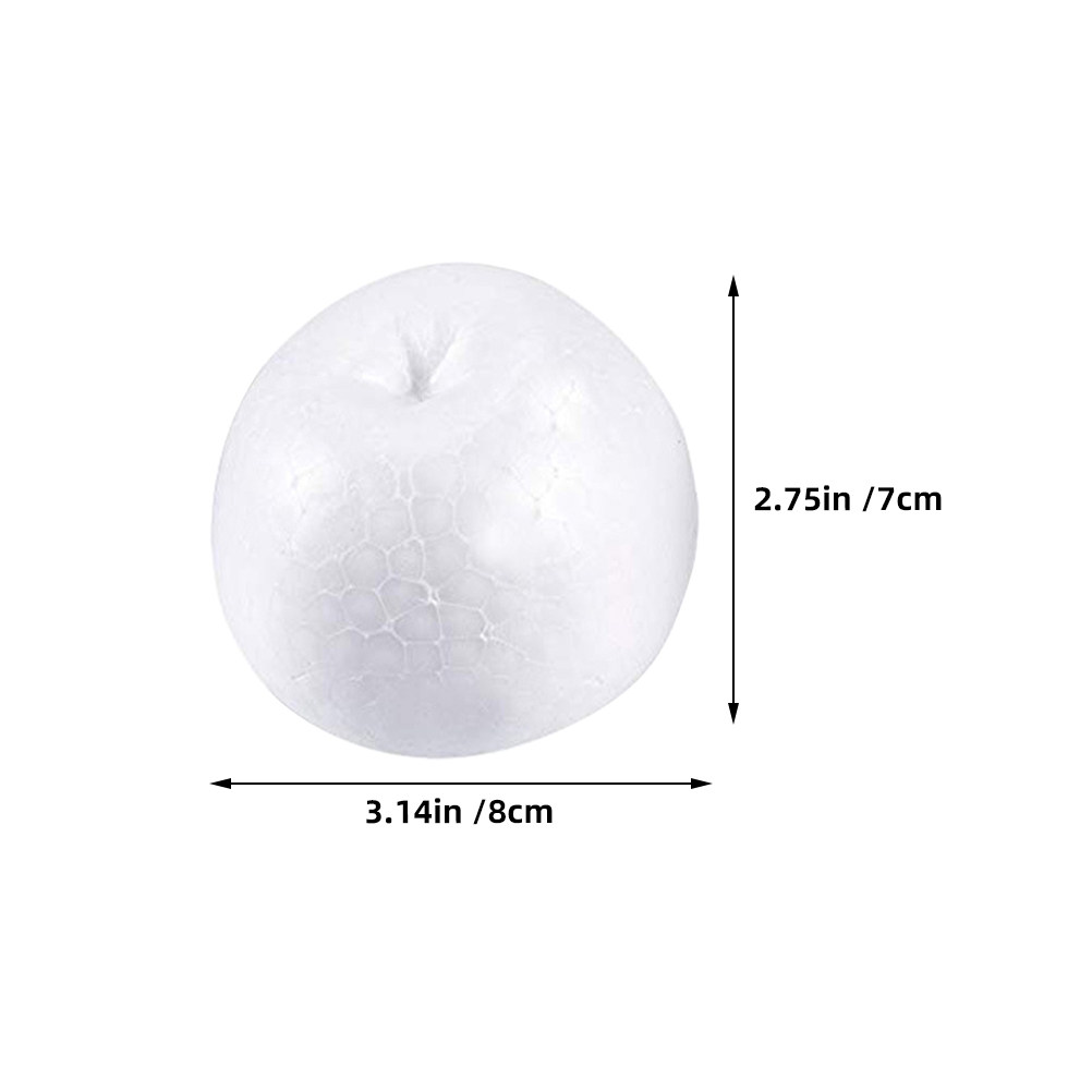 6Pcs Blank White Polystyrene D - Art Craft For Kids recension och pris