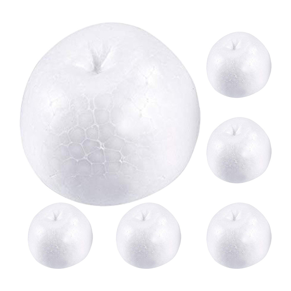 6Pcs Blank White Polystyrene D - Art Craft For Kids recension och pris