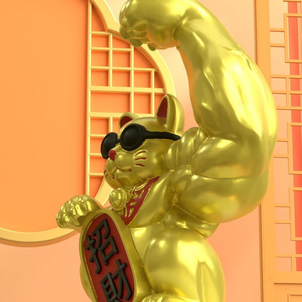 Home Powered Muscle Arm Lucky  - Art Craft Cat recension och pris