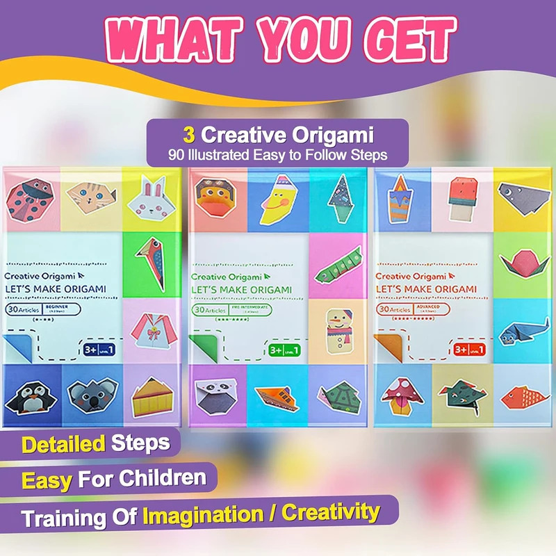 Origami Kit with 30/96 Sheets  - Art Craft Book recension och pris