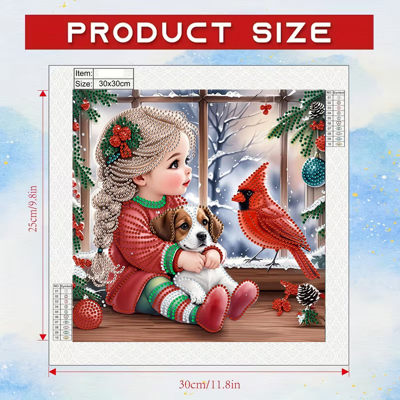 Winter Girl and Dog Diamond Pa - Art Craft Girl recension och pris