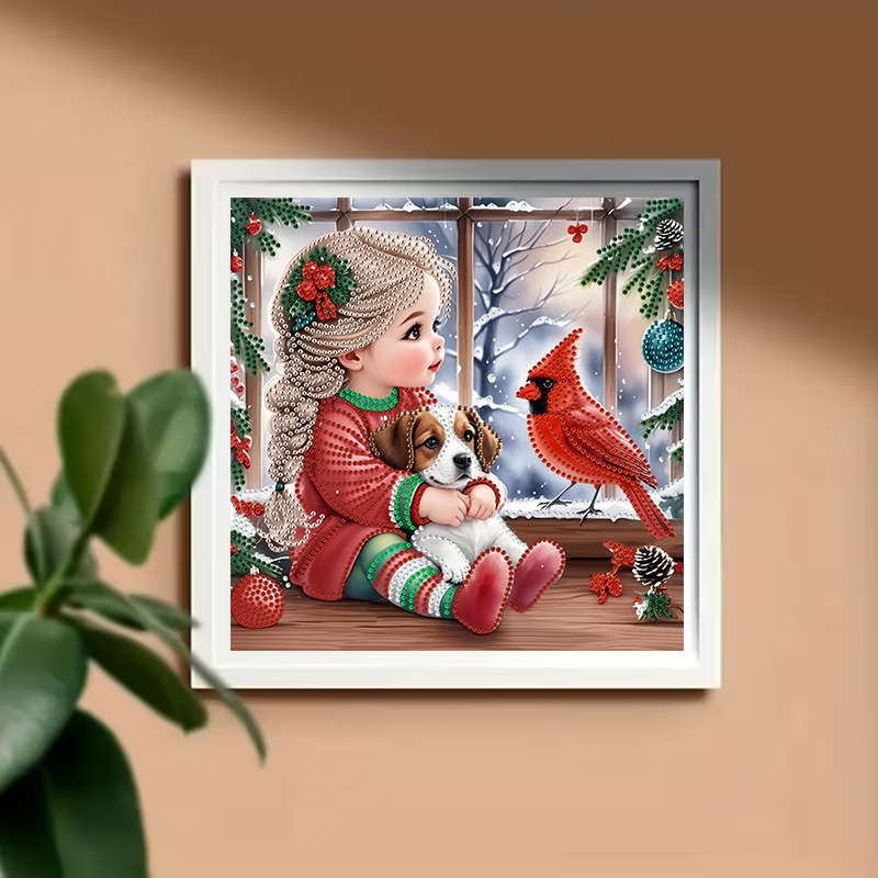 Winter Girl and Dog Diamond Pa - Art Craft Girl recension och pris