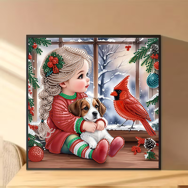 Winter Girl and Dog Diamond Pa - Art Craft Girl recension och pris