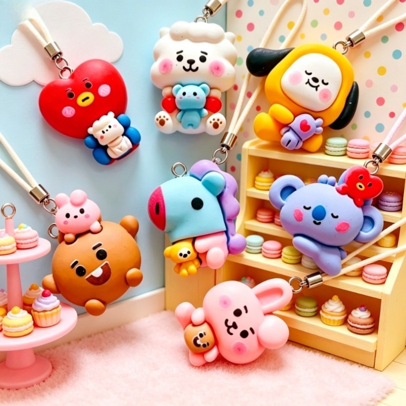 7pcs BT21 Resin Cartoon Charm  - Art Craft Market recension och pris