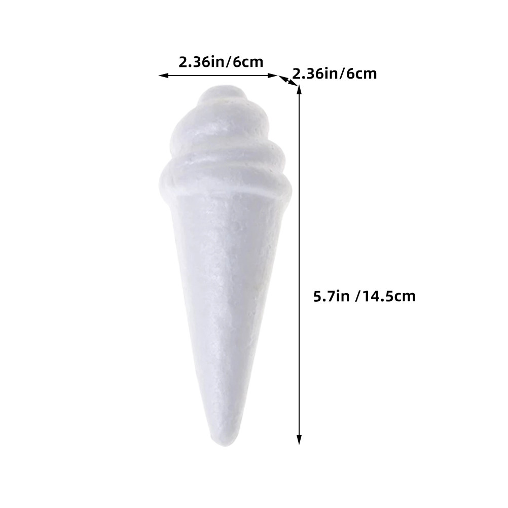8Pcs Unfinished Ice Cream Foam - Art Craft For Kids recension och pris