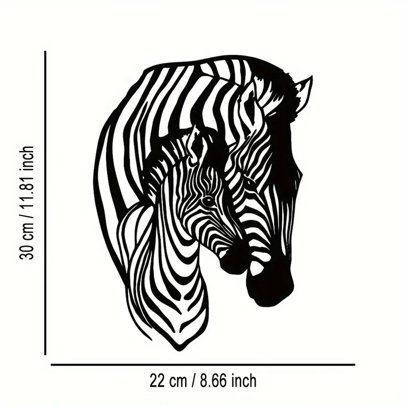 Elegant Minimalist Zebra Famil - Art Craft Zebra recension och pris