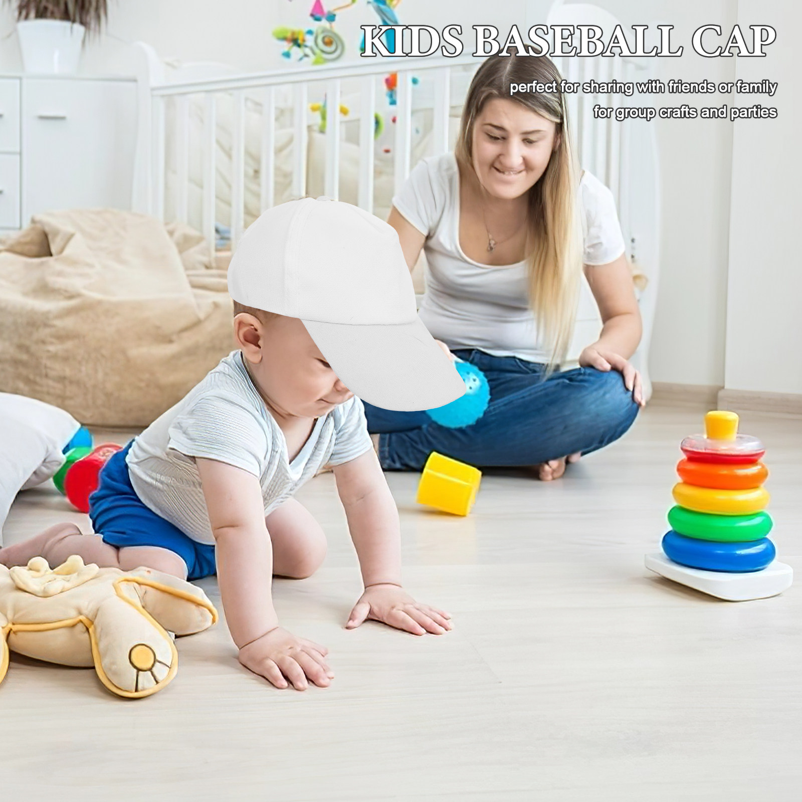 1Set Kids Baseball Caps Plain  - Art Craft Painting recension och pris