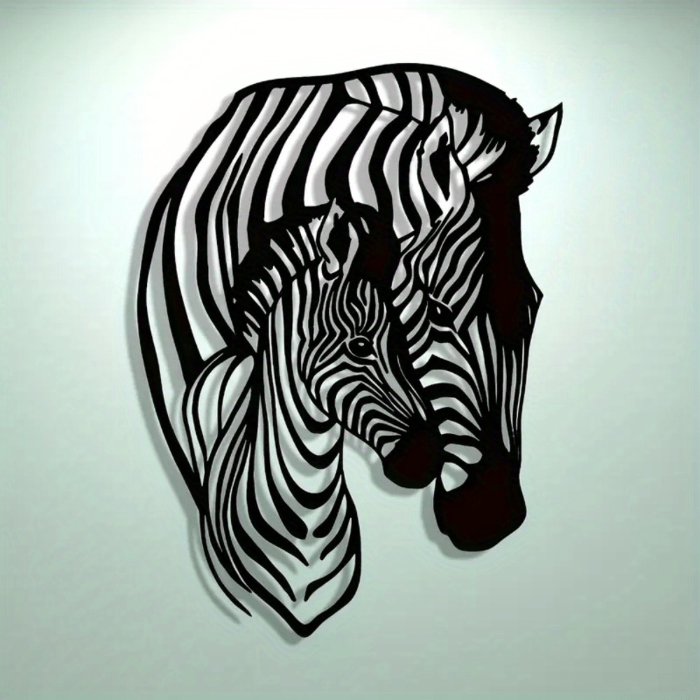 Elegant Minimalist Zebra Famil - Art Craft Zebra recension och pris