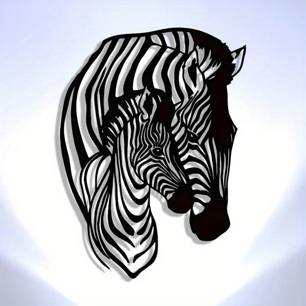 Elegant Minimalist Zebra Famil - Art Craft Zebra recension och pris