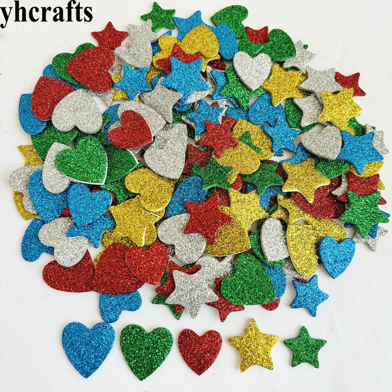 150PCS/LOT.Glitter star and he - Art Craft For Kindergarten recension och pris