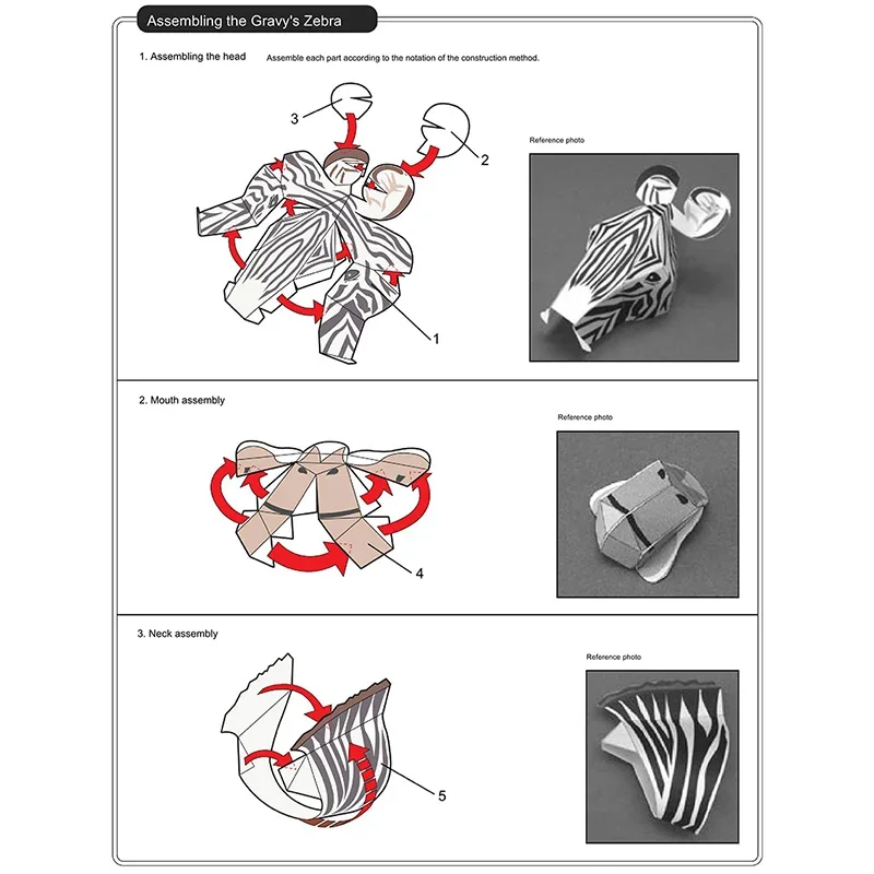 Zebra Origami Art Mini 3D Fold - Art Craft Zebra recension och pris
