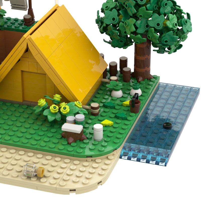 909pcs MOC Animal Crossing Vil - Art Craft Village recension och pris