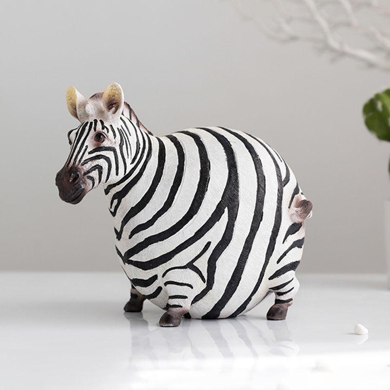 Nordic Creative Resin Cute Fat - Art Craft Zebra recension och pris