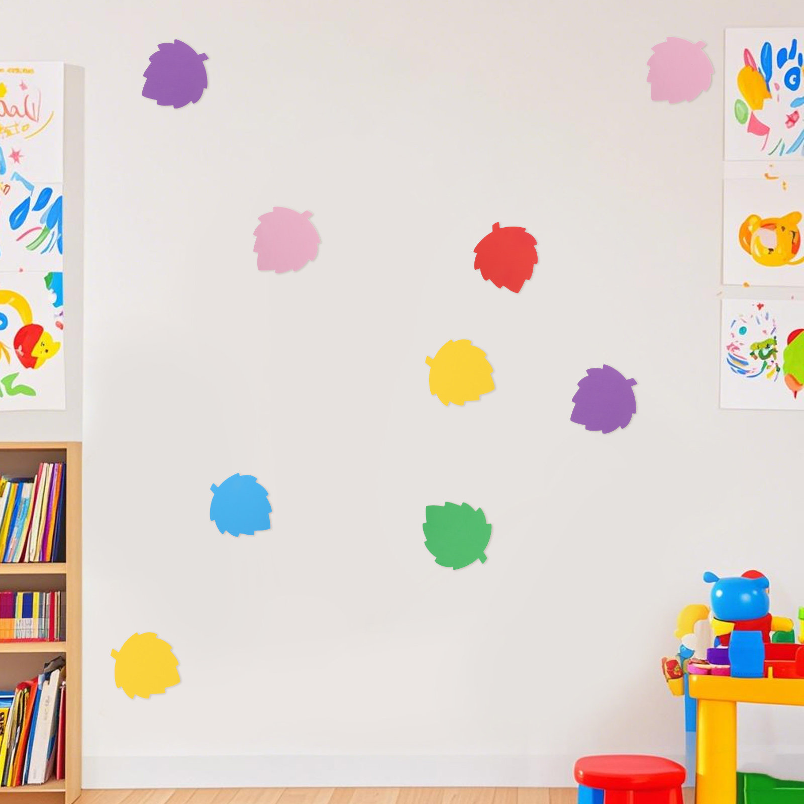 72Pcs Colorful Foam Leaf Shape - Art Craft For Kids recension och pris