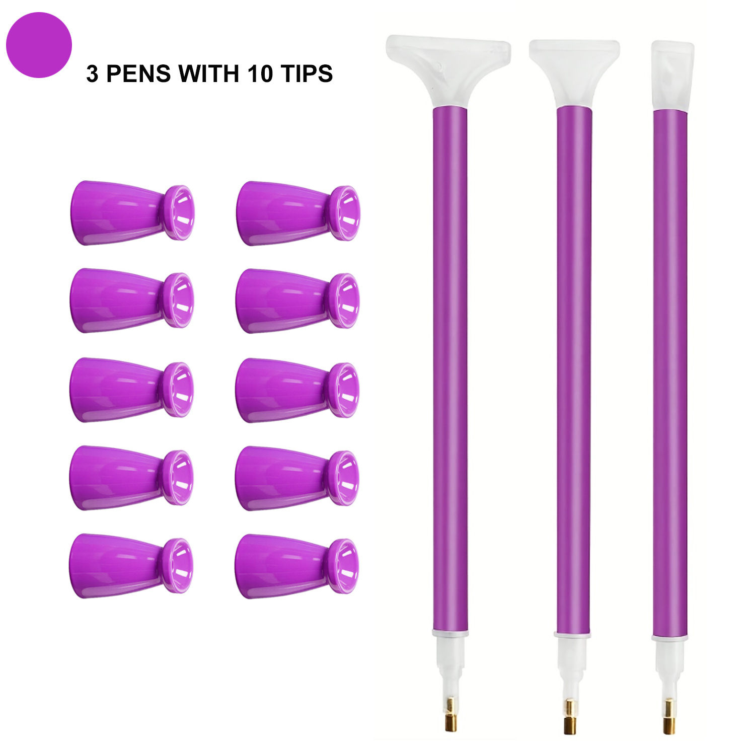 10 Silicone Tips & 3 Pens Diam - Art Craft Painting recension och pris
