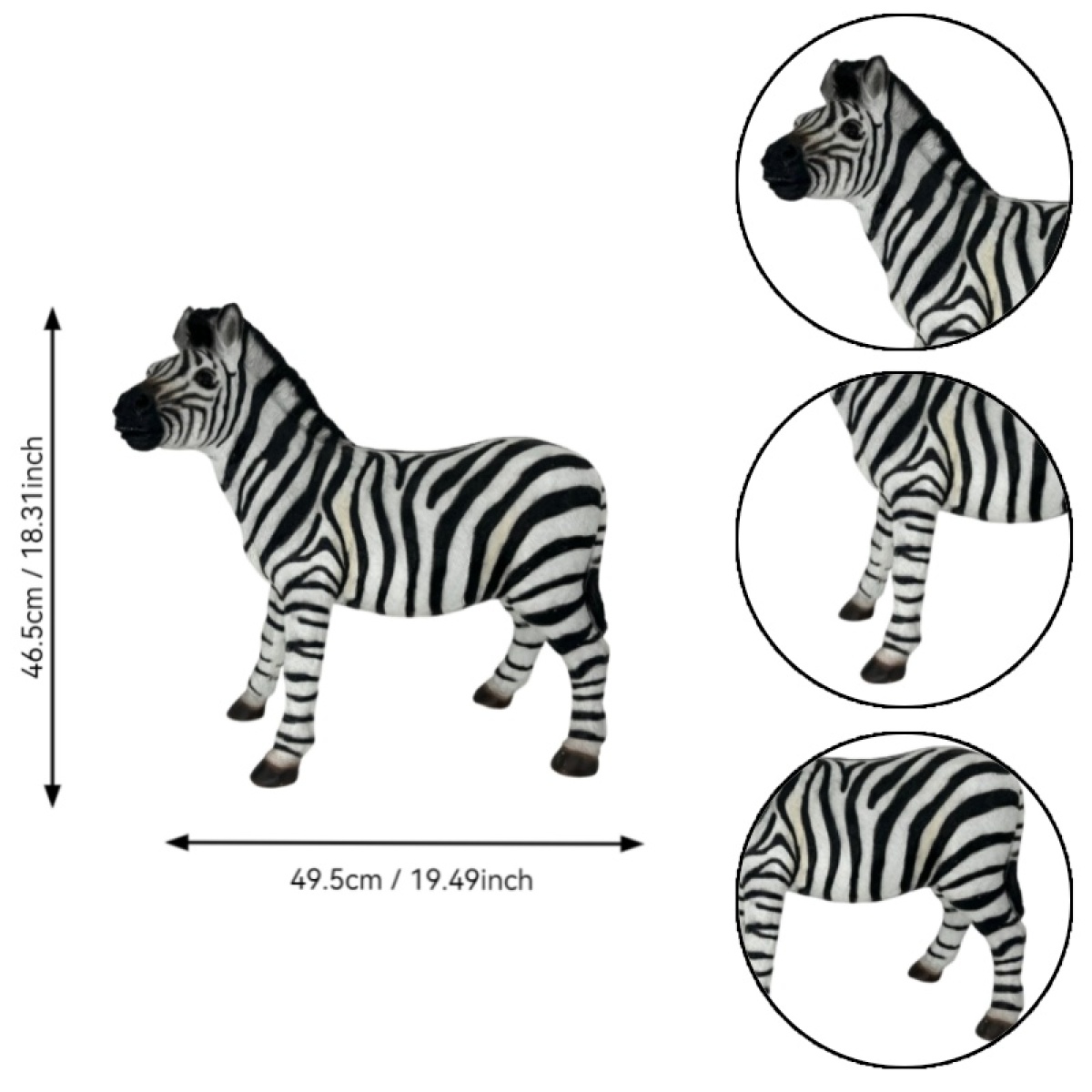 Simulated Zebra Garden Statue, - Art Craft Zebra recension och pris