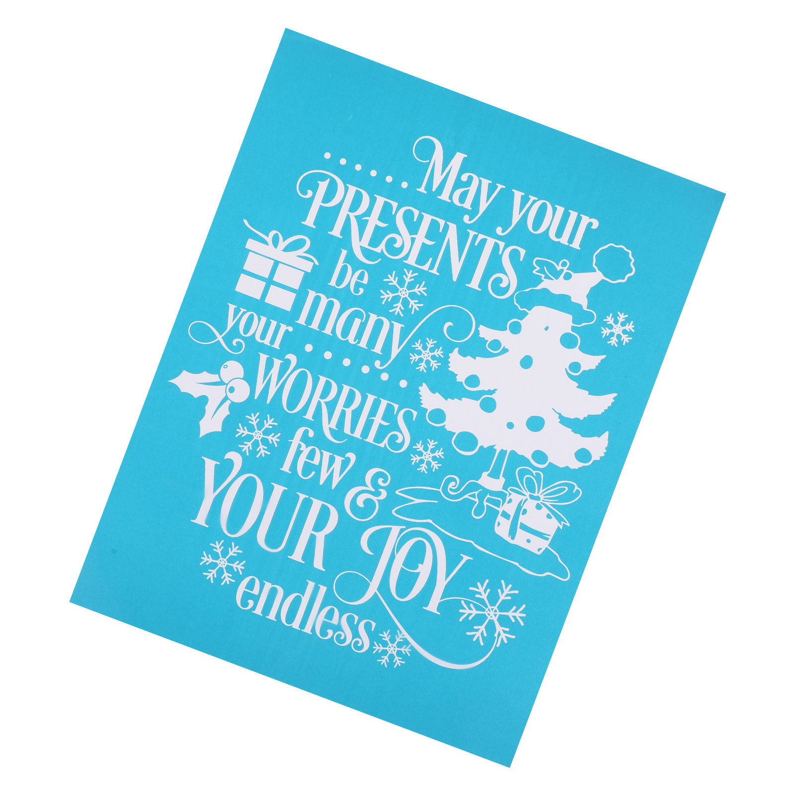 Christmas Self Adhesive Stenci - Art And Craft With Paint recension och pris