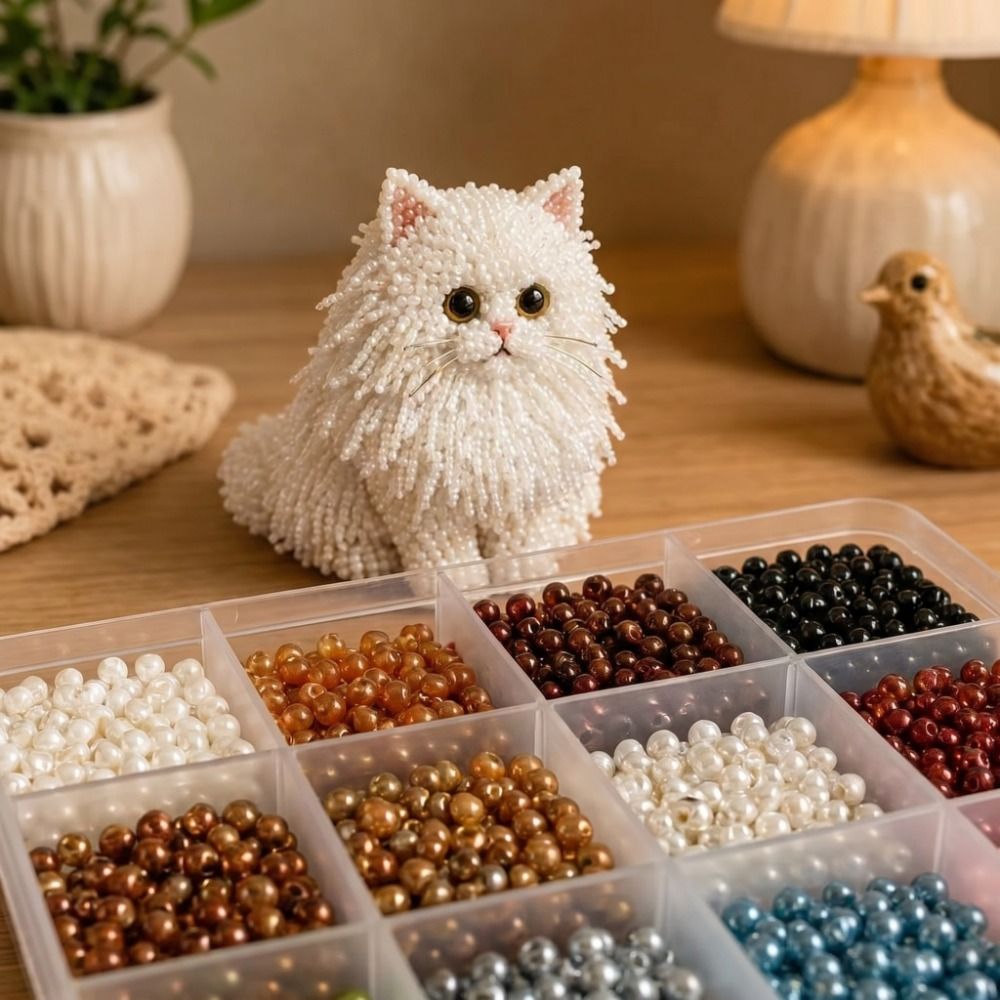 Handmade DIY Animal Bead Embro - Art Craft Cat recension och pris