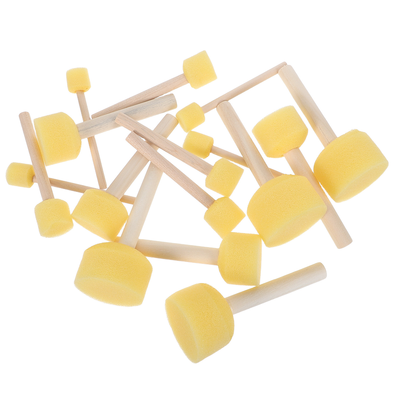 16Pcs Round Paint Sponge Brush - Art And Craft With Paint recension och pris