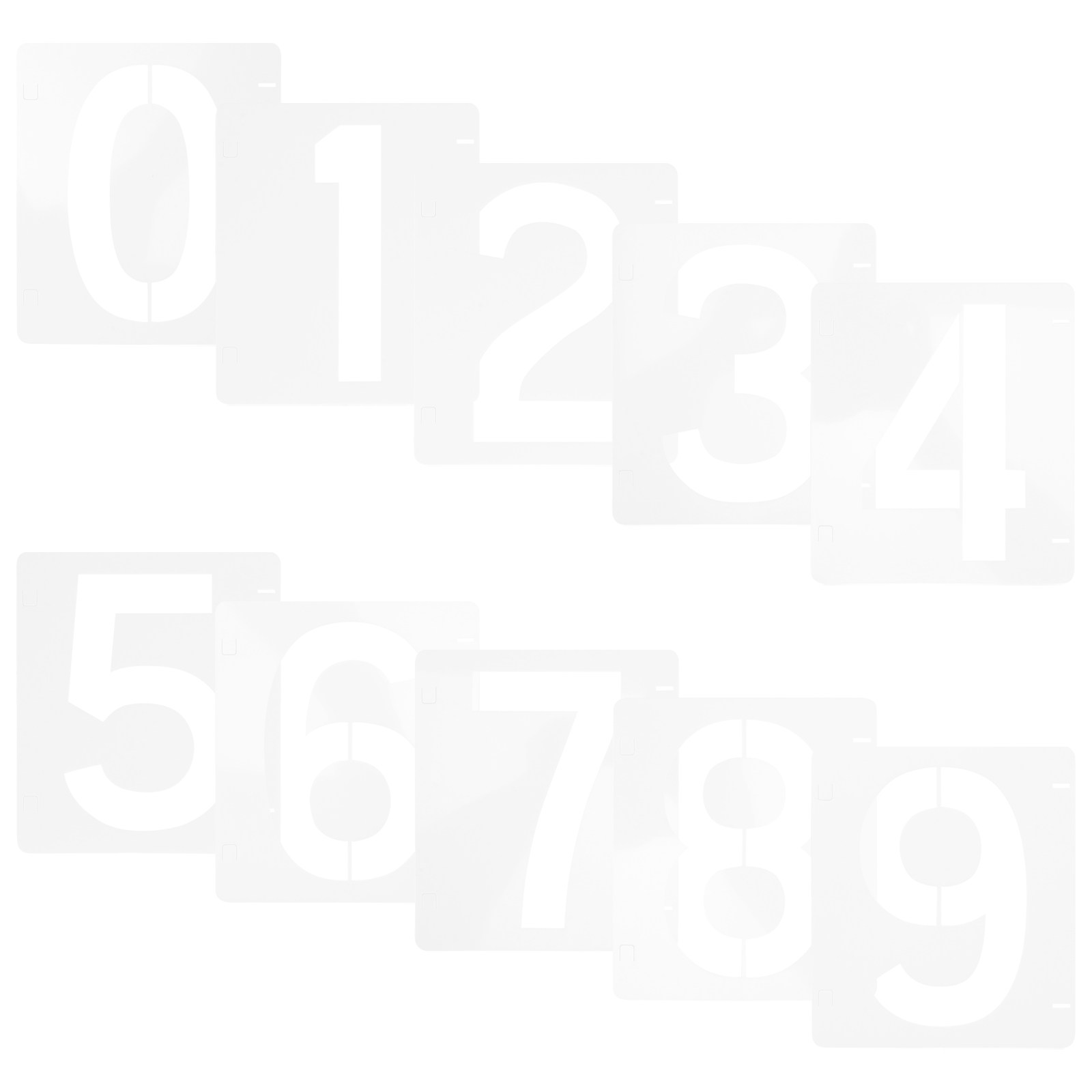 10Pcs Number Stencils 0-9 Reus - Art Craft Door recension och pris