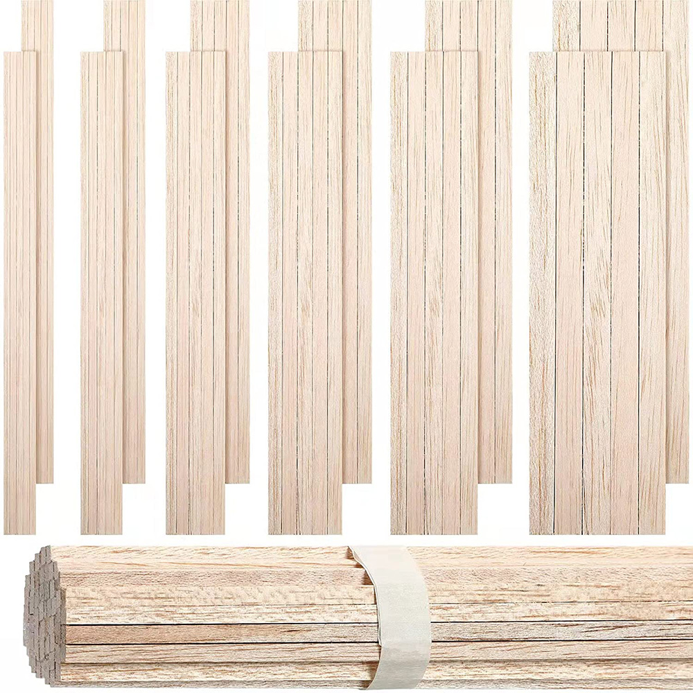 130pcs Balsa Wood Wooden Strip - Art Craft Stick recension och pris