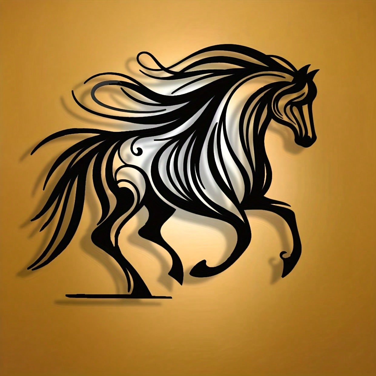 Brand Horse Racing Metal Wall  - Art Craft Logo recension och pris