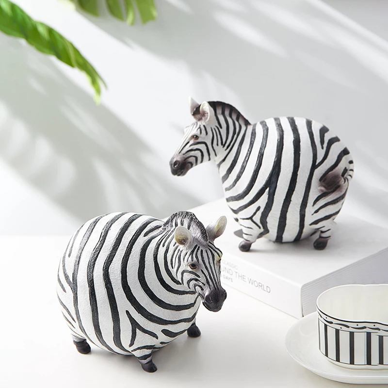 Nordic Creative Resin Cute Fat - Art Craft Zebra recension och pris