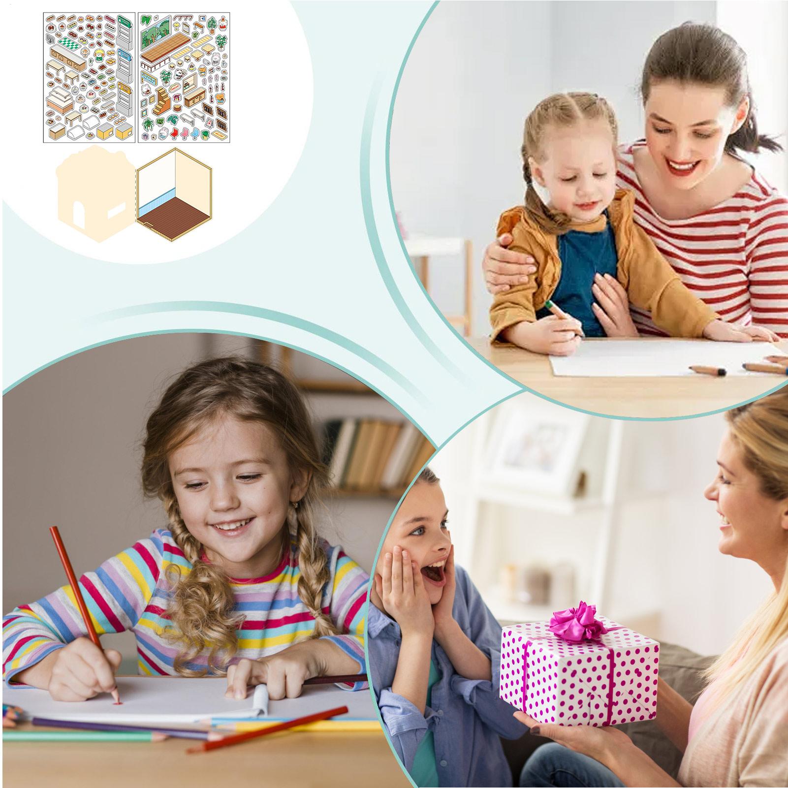 Sticker Scenes Miniature Room  - Art Craft House Making recension och pris