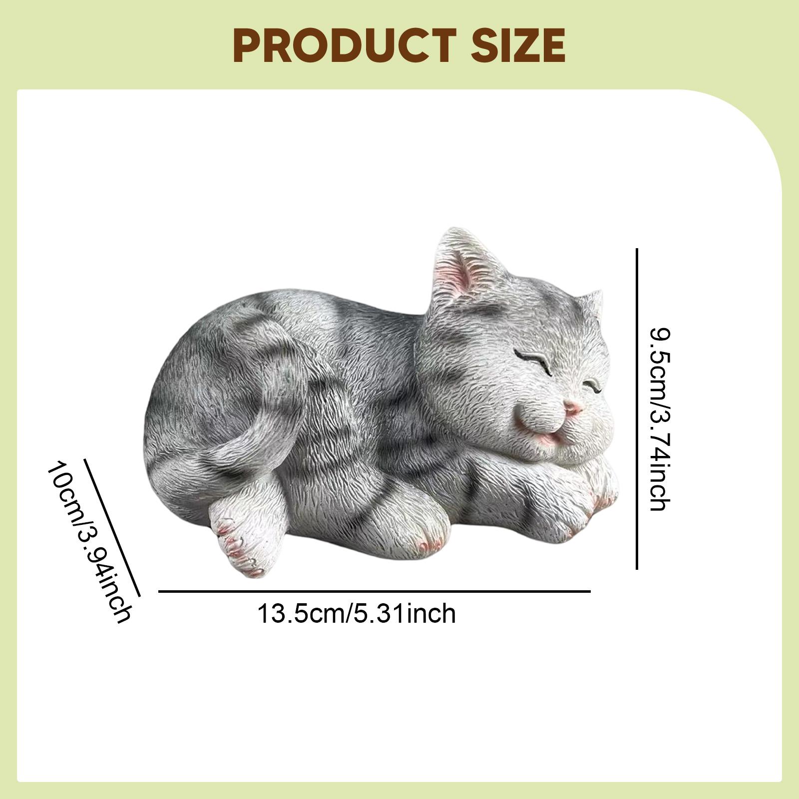 Cat Figurine Garden Statue Cre - Art Craft Cat recension och pris